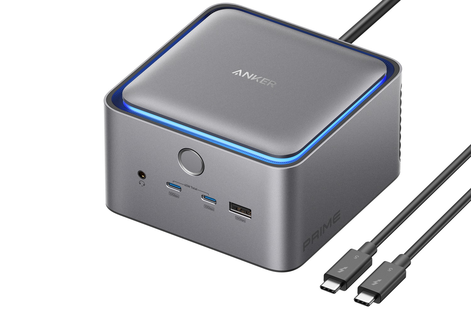 Anker 2025 Innovation Showcase: Smart Tech to Power Your Life 2 The Anker Prime TB5 Docking Station on a white background.