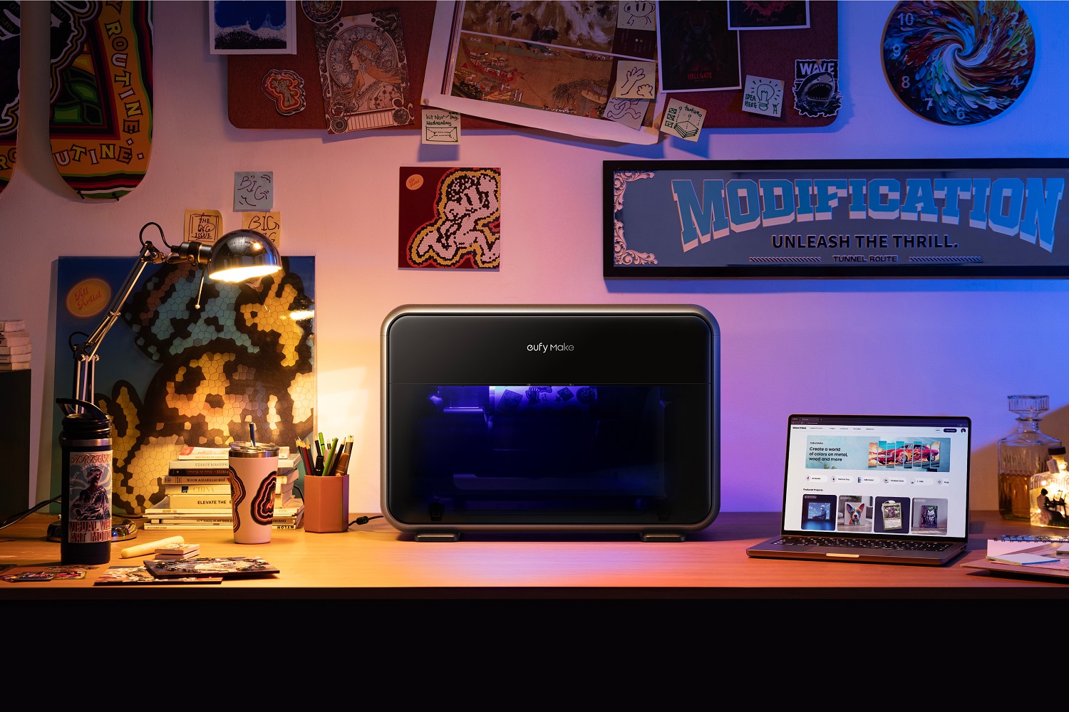 Anker 2025 Innovation Showcase: Smart Tech to Power Your Life 5 The EufyMake E1 UV Printer on a desk.