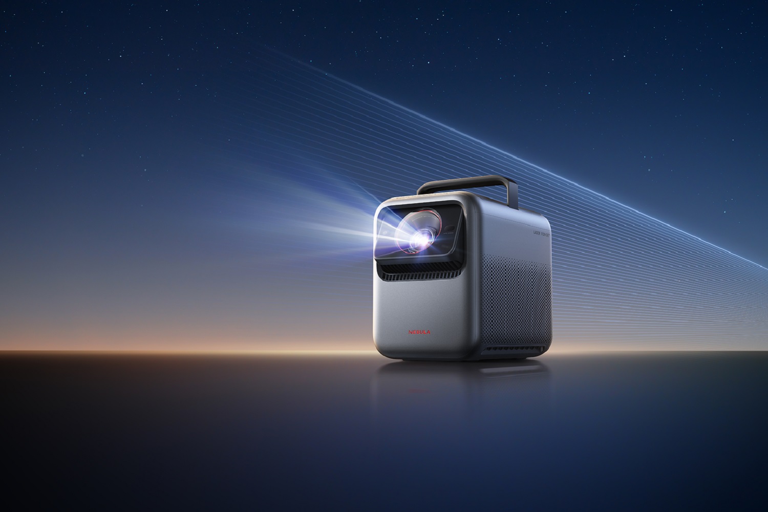 Anker 2025 Innovation Showcase: Smart Tech to Power Your Life 8 The Anker Nebula X1 Outdoor Entertainment System placed outdoors.