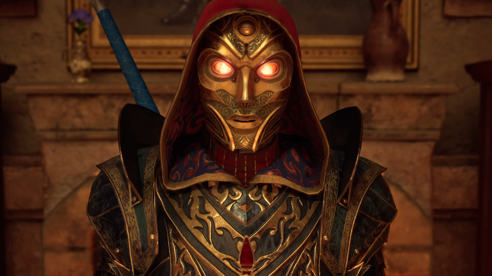 New Games in February 2025: Monster Hunter, Civilization, and more 5 In a masked figure. The mask seems to be made of gold, it shines red eyes, and has a hood on its head.
