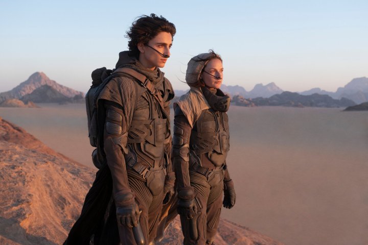 Timothy Chalmet and Rebecca Ferguson in "Tibba."