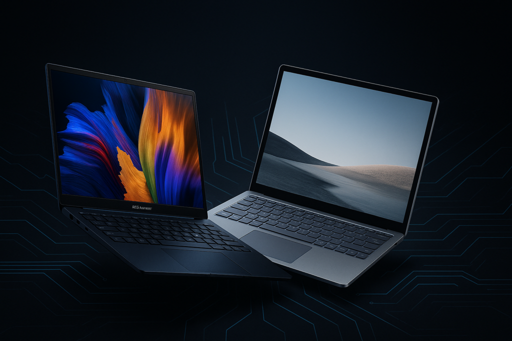 Asus Zenbook 14 and the Microsoft Surface Laptop 7 Asus Zenbook 14 and the Microsoft Surface Laptop 7