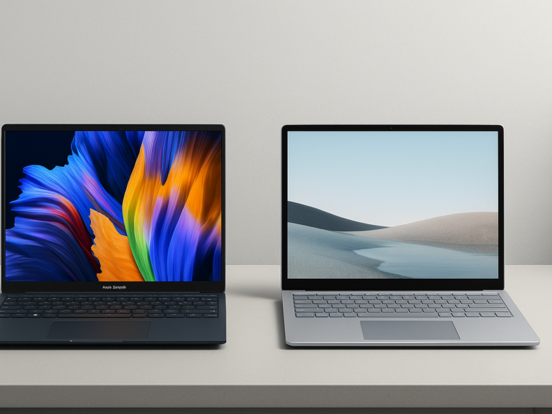 Asus Zenbook 14 vs. Microsoft Surface Laptop 7