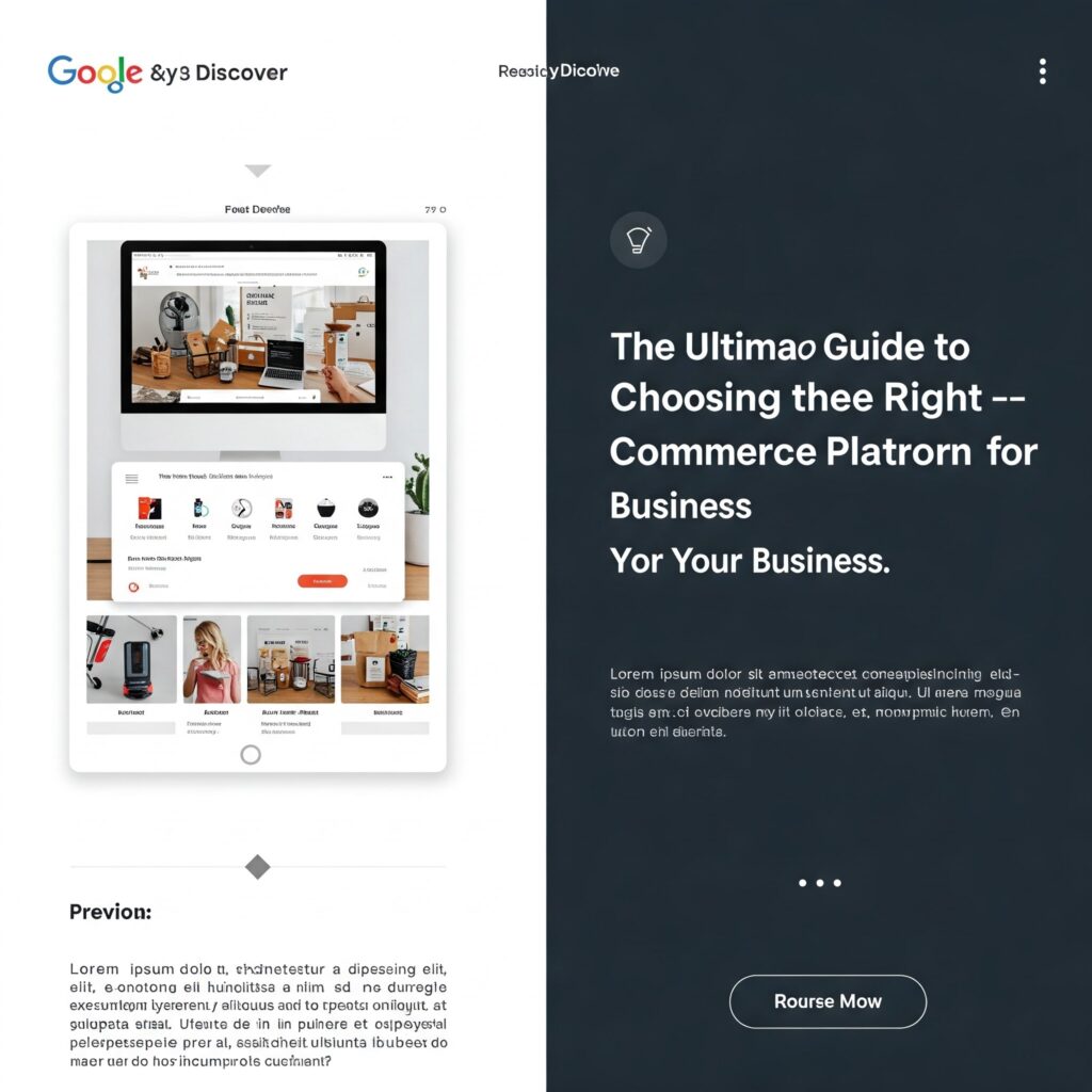 Choosing the Right E-commerce Platform Choosing the Right E-commerce Platform