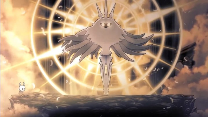 The knight about fighting full brightness in hollow night.