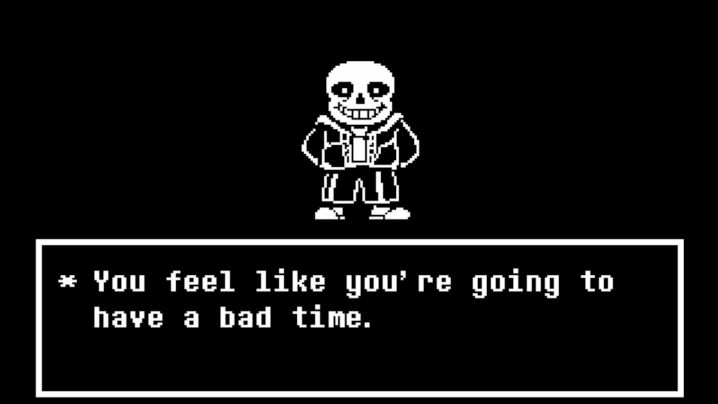 The player is telling that he is going to have a bad time.