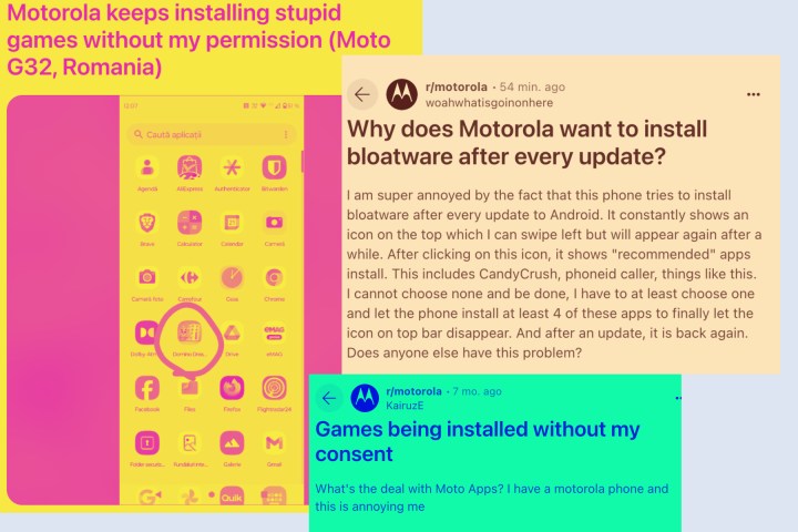Motorola phone has 3 serious problems that need to move away in 2025 3 Sample of user complaints about Motorola phone. Set 7.
