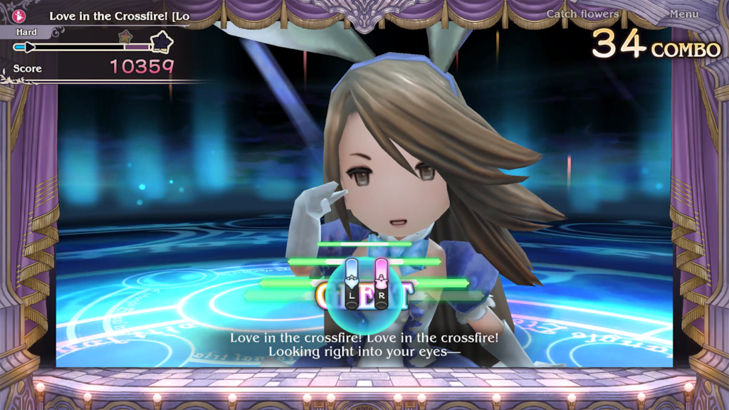 Bravely Default: Flying Fairy HD Remaster Turns the Switch 2 Into a Surprise Party Machine 2 A rhythm game is played in Bravely Default: Flying Fairy HD Remaster.