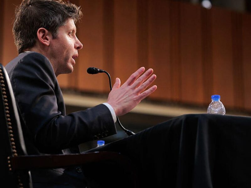 Sam Altman at a Senate hearing