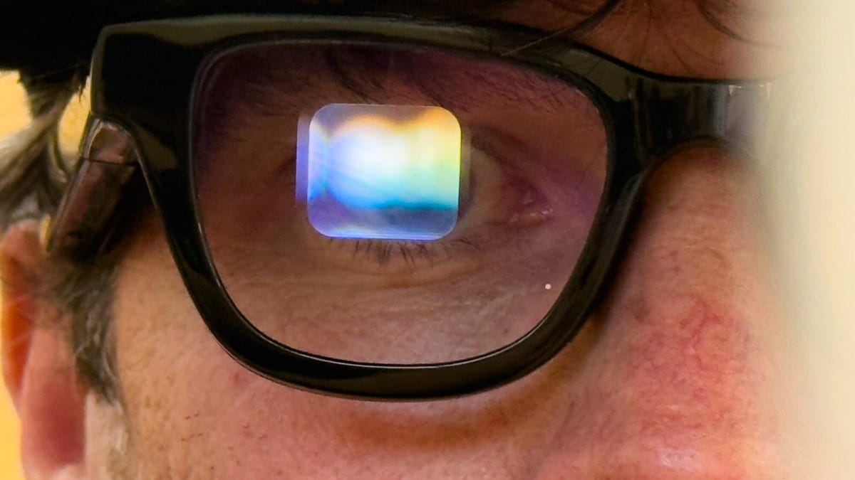 A pair of Android XR glasses
