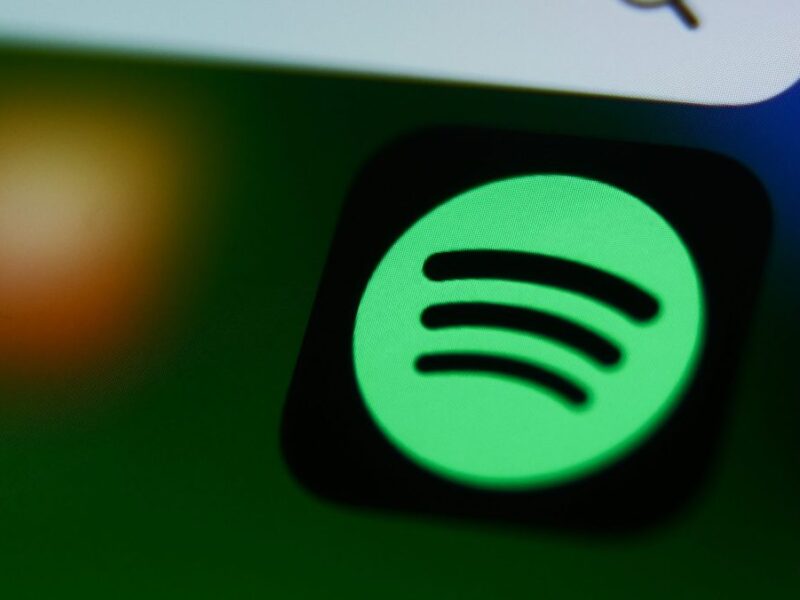 Spotify icon displayed on a phone screen