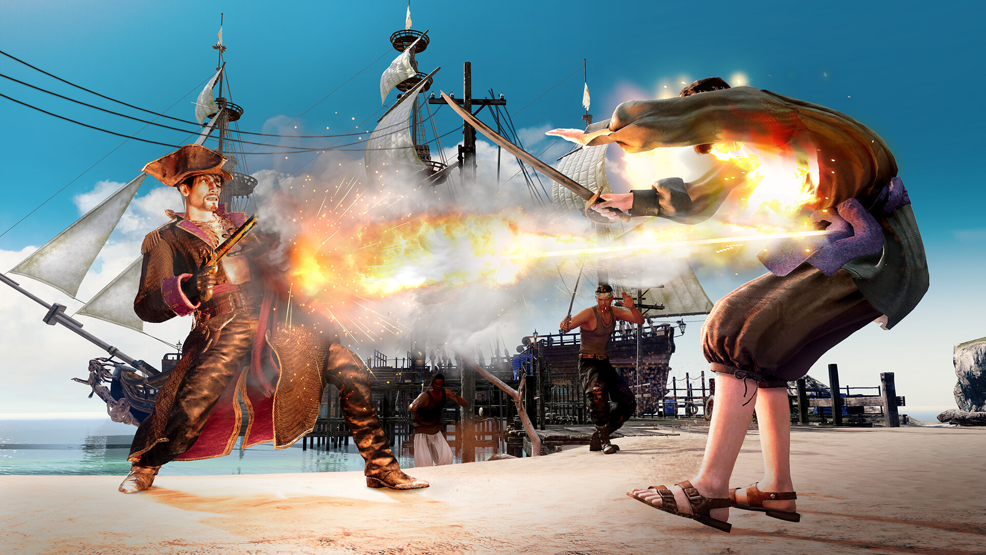 New Games in February 2025: Monster Hunter, Civilization, and more 6 Majima shot a pirate with a flintlock pistol like a dragon: Pirate Yakuza in Hawaii.
