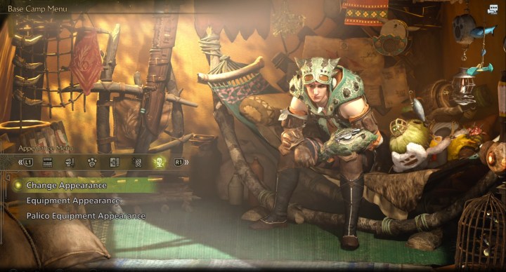 Experience menu at Monster Hunter Wilds.